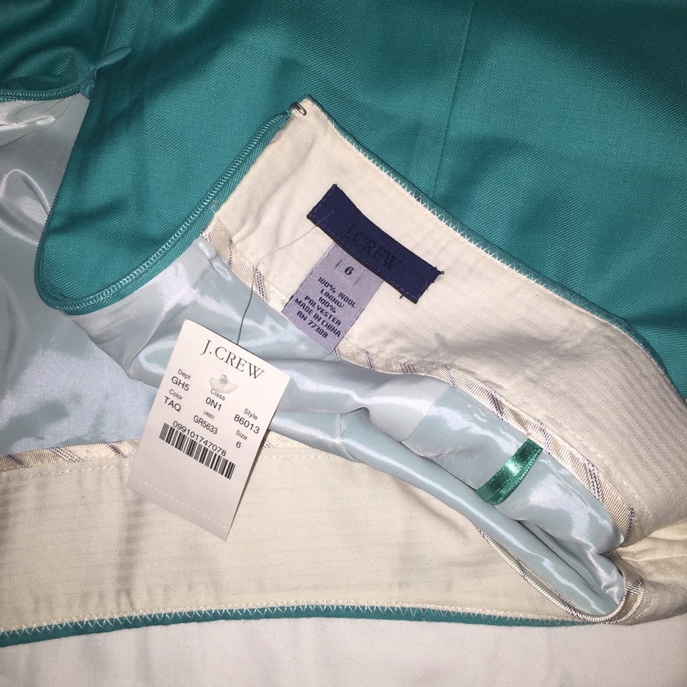 NWT J. Crew 100% Wool No. 2 Pencil Skirt - Picture 4 of 4